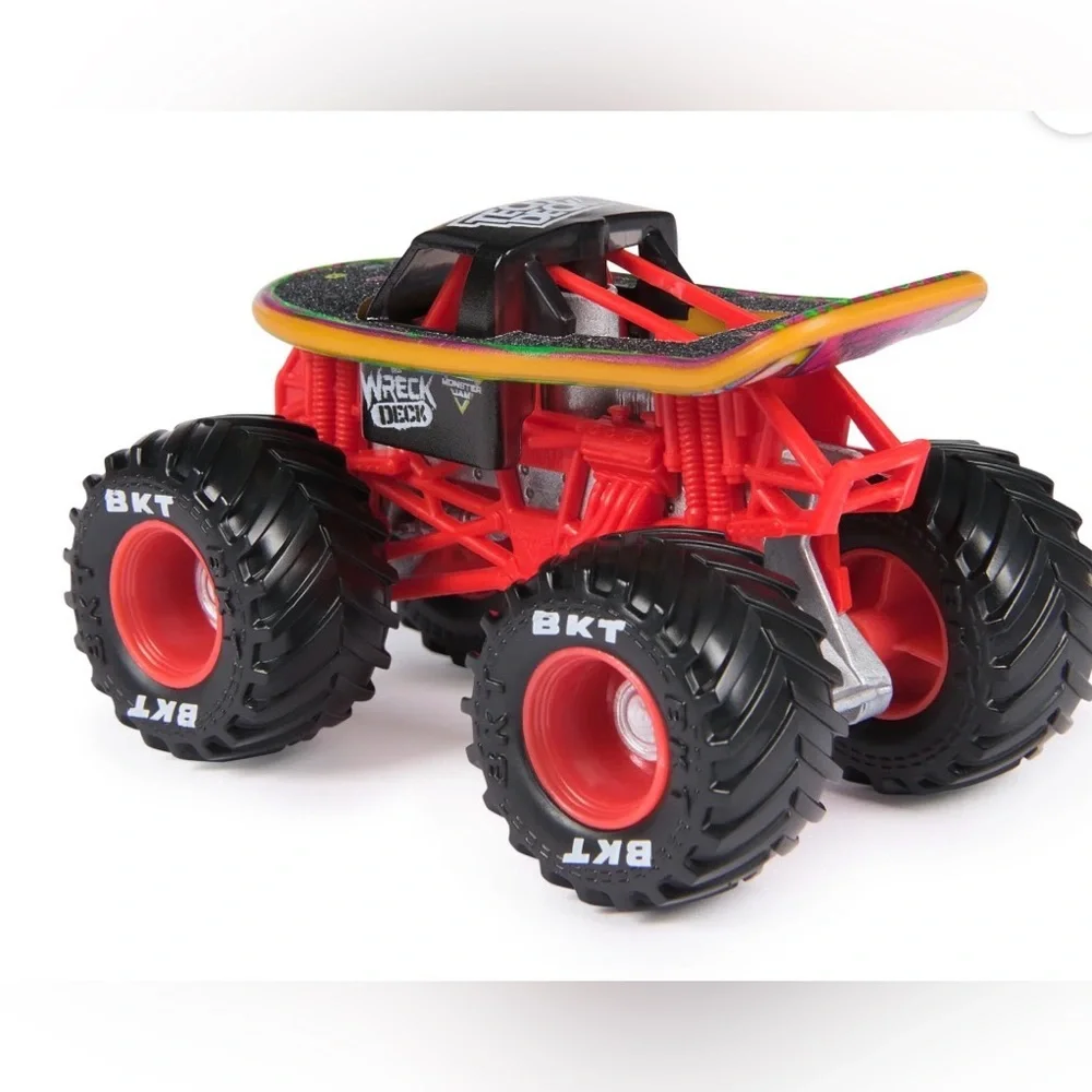 MONSTER JAM WRECK DECK 1:64 MONSTER TRUCK RED BLACK GREEN
